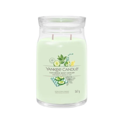 yankee candle cucumber mint cooler signature velka 1
