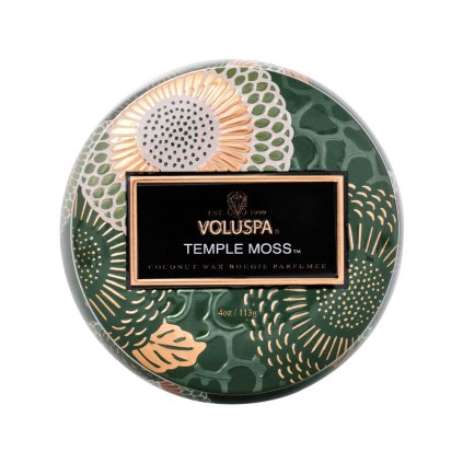 voluspa temple moss svicka 113 g 2