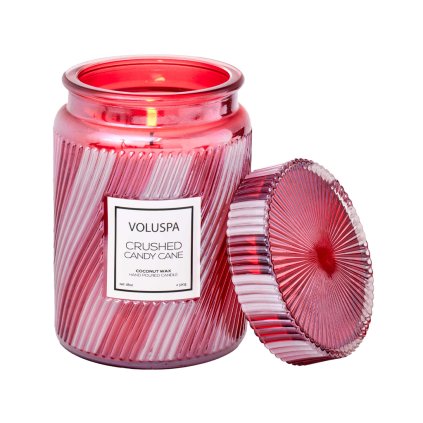 voluspa crushed candy cane large jar 1