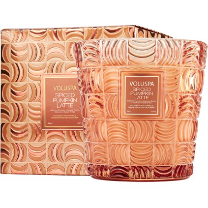 Spiced Pumpkin Latte 54212 3 Wick Hearth 1077 g 1