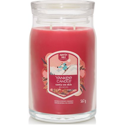 Signature svíčka Santa on Skis