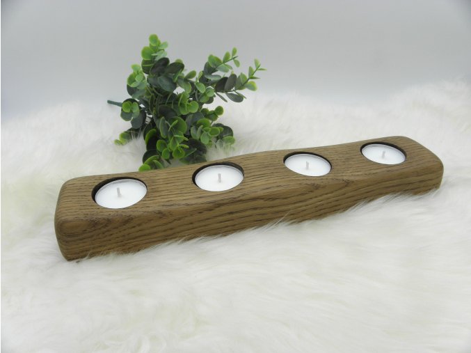 dubový rustikální svícen - ANTICKÝ DUB 102