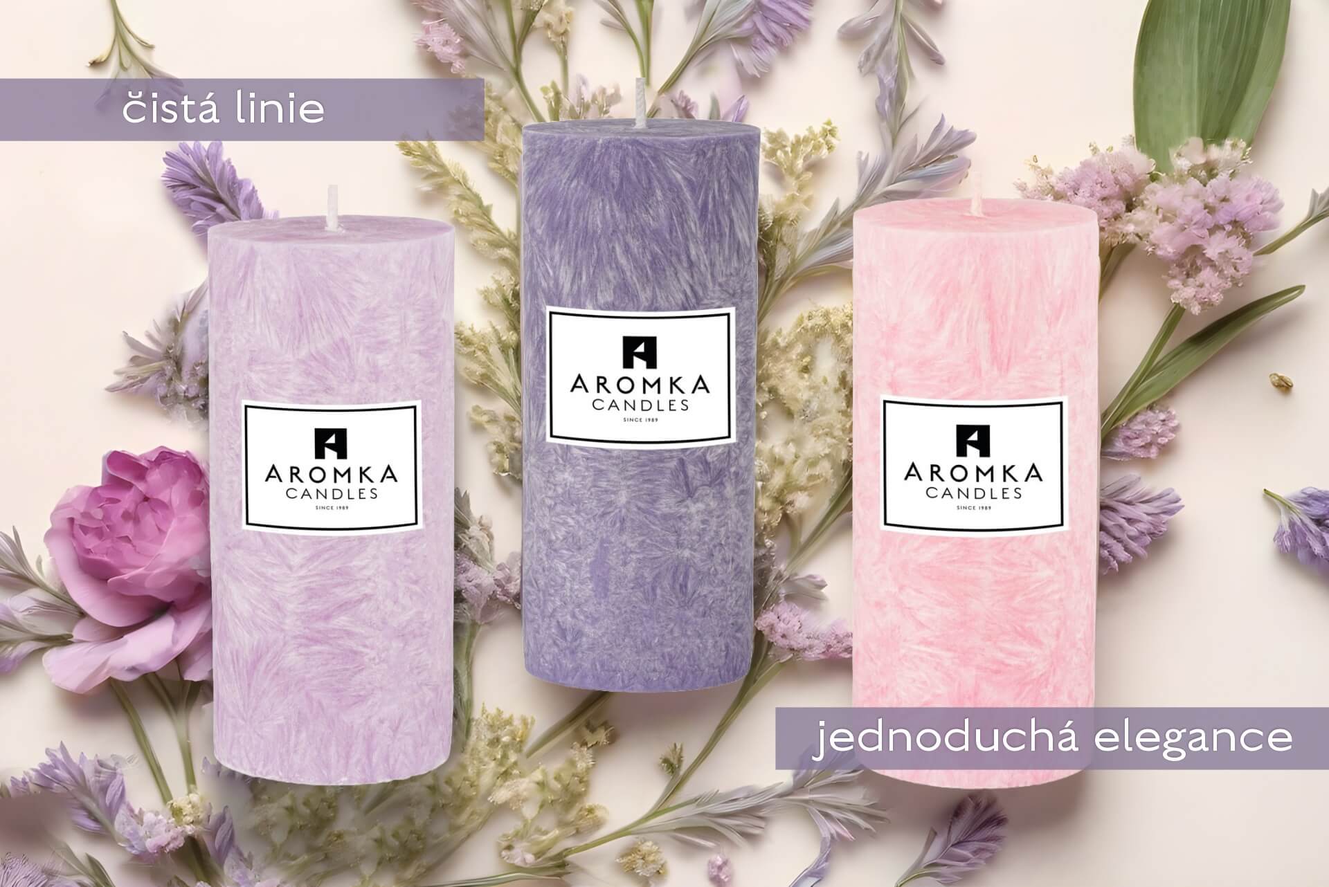 Valentýn svíčky AROMKA