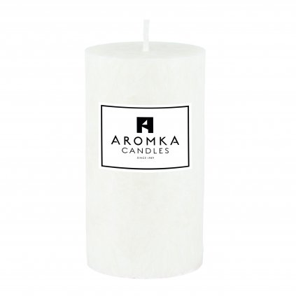 Přírodní vonná svíčka palmová - AROMKA - Válec, průměr 5,4 cm, výška 10 cm - NEKONEČNÁ ČISTOTA-PURE FRESHNESS
