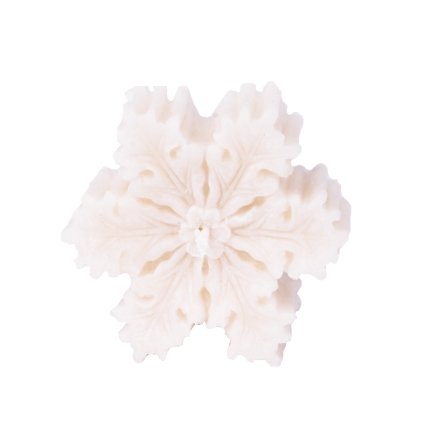 Přírodní vonná svíčka palmová - AROMKA - Vánoční vločka, průměr 6,5 cm, výška 2,5 cm - SLADKÁ KLASIKA-SWEET CLASSIC