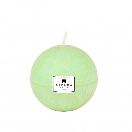 Přírodní vonná svíčka palmová - AROMKA - Mini Koule, 6 cm - VNITŘNÍ ROVNOVÁHA-INNER BALANCE