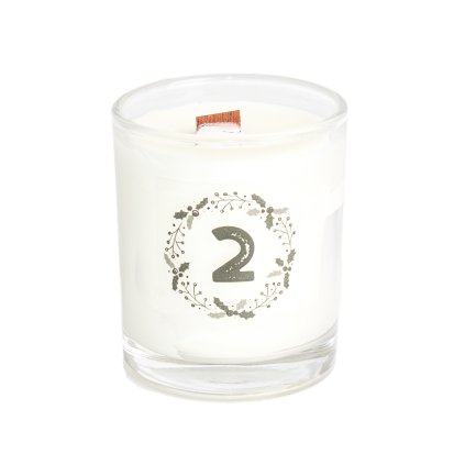 Přírodní vonná svíčka sójová - AROMKA - Mini Whiskovka, 90 ml -KOŘENÍ VÁNOC-CHRISTMAS CHARM