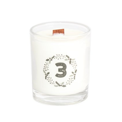 Přírodní vonná svíčka sójová - AROMKA - Mini Whiskovka, 90 ml - KOŘENÍ VÁNOC-CHRISTMAS CHARM