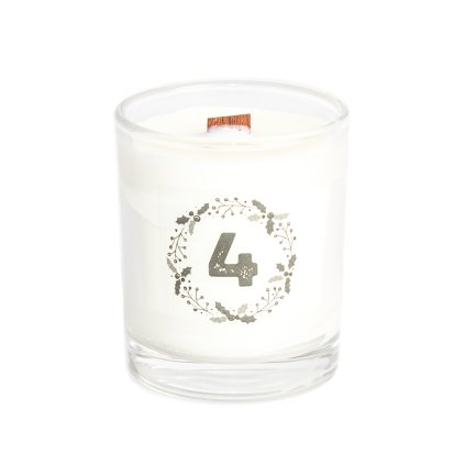 Přírodní vonná svíčka sójová - AROMKA - Mini Whiskovka, 90 ml - KOŘENÍ VÁNOC-CHRISTMAS CHARM
