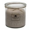 Přírodní vonná svíčka palmová - AROMKA - Recyklované sklo, 250 ml - Vanilka