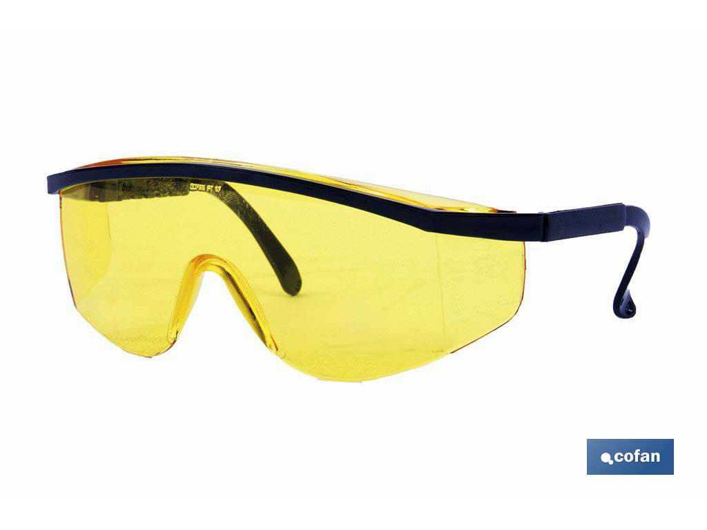 Ochranné brýle proti UV záření žluté - ARONAX Technic