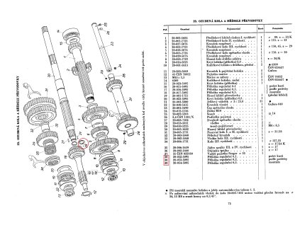 Podložka vymezovací hnané hřídele 35x49x0,1 PV3S