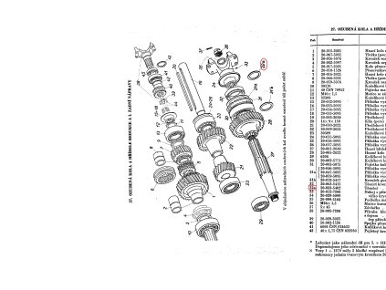 Kroužek ostřikovací ložiska unašeče 110/52 PV3S