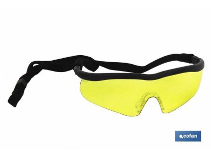 Sportovní ochranné brýle proti UV záření žluté A