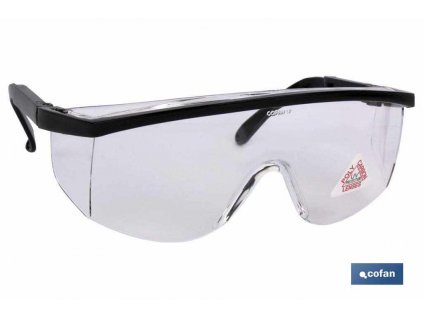 Ochranné brýle standardní, transparentní bílá, UNE EN 166F A