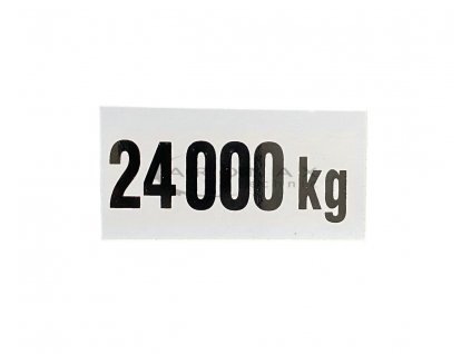 Označení zatížení 24000 kg samolepka