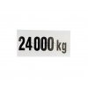 Označení zatížení 24000 kg samolepka