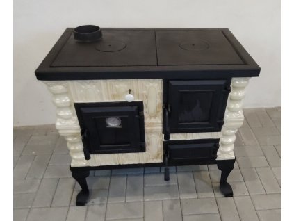 Kachlový sporák Adela levá písková