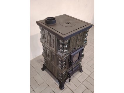 Kachlová kamna Oto s varnou deskou zelená