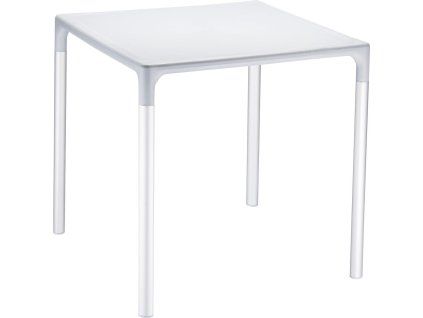 Plastový stůl MANGO ALU - silver/šedý