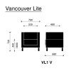 Čalouněné křeslo VANCOUVER LITE VL1V