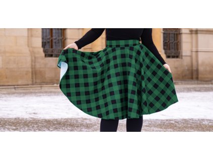 Kolová sukně kostka