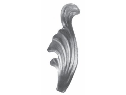 List lisovaný levý, 110x40mm