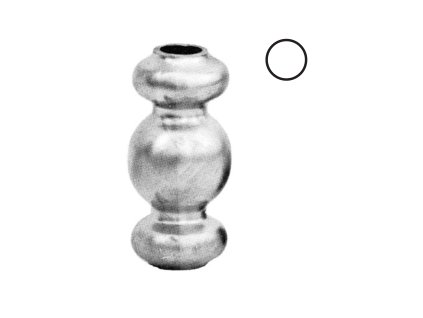 Dutý ocelový prvek pr. 13mm, 65xpr.30mm