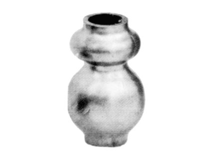 Dutý ocelový prvek trubkový pr. 13mm, 50 x pr.30mm