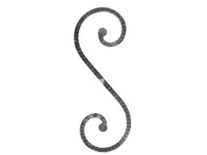 Prvek "S" profil pl. 30x8mm, 1500x360mm