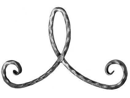 Prvek "L"- 2x C čt. 12x12mm, 420x265mm