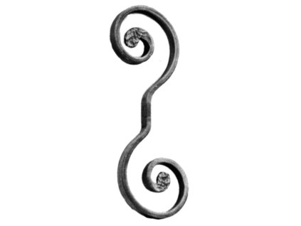 Prvek "S" pl. 12x6mm, 75x220mm