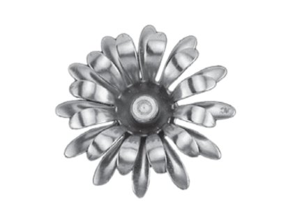 Květ plech., výška 10mm, průměr 45mm