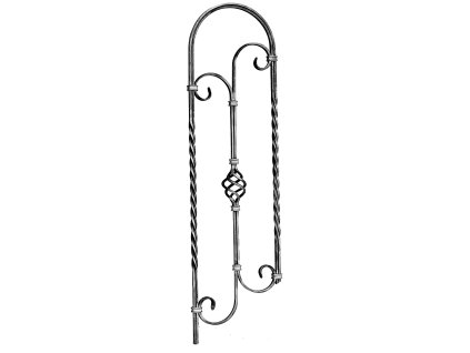 Panel schodišťový čt. 12x12mm, 900x230mm