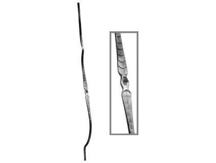 Šprušle balkónová pr. 12mm, H=1000mm