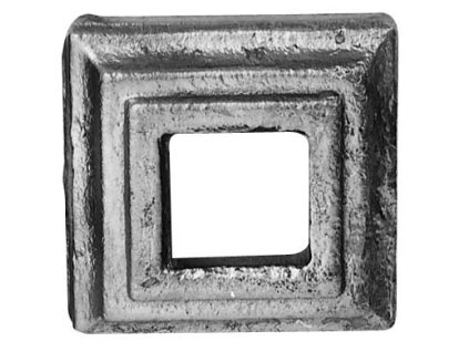 Krytka odlitek čt. 40x40mm, otvor čt. 16x16mm