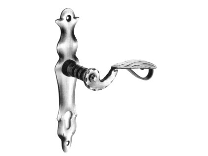 Klika+štítek pod kliku (fabka) 255x50mm, rozteč 85mm