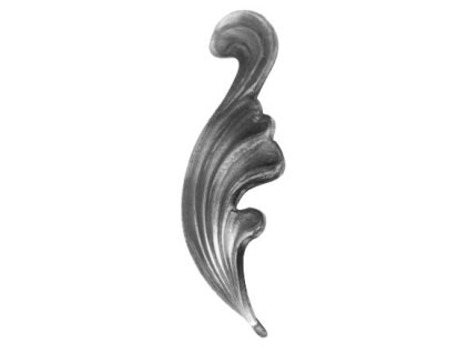 List lisovaný pravý, 90x30mm, tl. 3mm