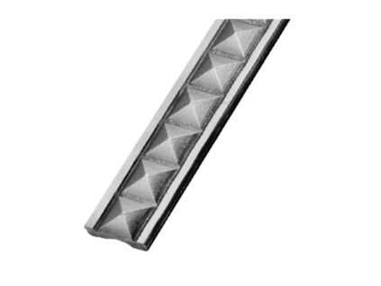 Madlo lisované pyramidky 32x9mm, 3000mm