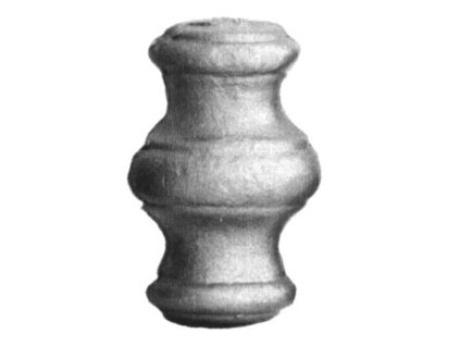 Dutý ocelový prvek pr. 12,5mm, 65x40mm