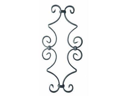 Prvek "C" 4ks, pl. 12x6mm, 205x445mm, na tyč 12x12mm