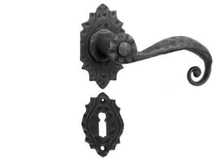 Klika+kryt zámku (dozický) 90x50mm