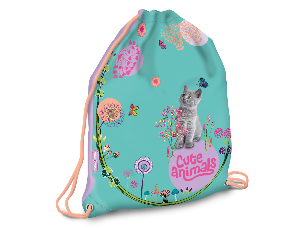 Ars Una Drawstring Bag Cute Animals Kitten Arsuna