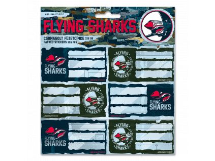 Ars Una Notebook Name Labels Flying Sharks