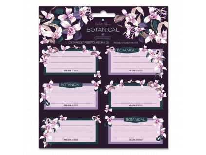 Ars Una Notebook Name Labels flowers