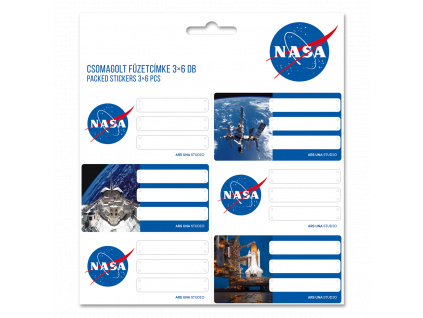 Notebook Label NASA 18pcs