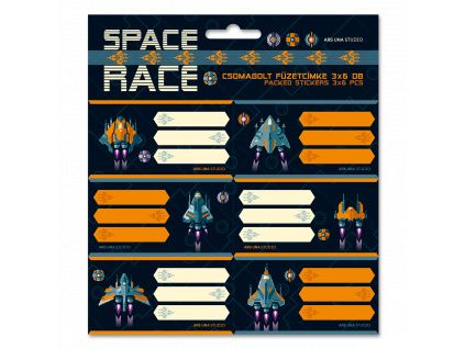 Ars Una Heftetiketten Space Race