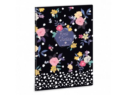 Ars Una Kariert Heft Blumen A4