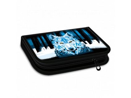 Pencil Case Night Wolf Equipped