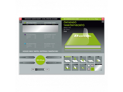 Ars Una Transparent Self Adhesive A4 Exercise Book Cover - Blank